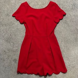 Scallop detail romper